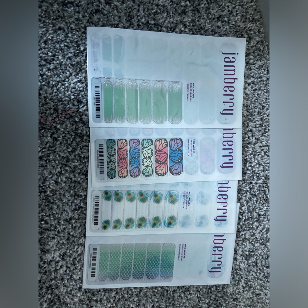 Jamberry nail wraps 4 packages NEW
